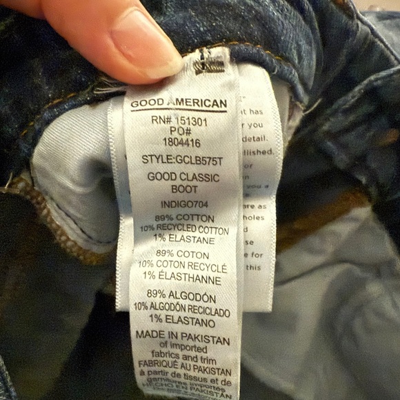 Good American Good Classic Boot Jeans Indigo704 - Picture 9 of 9